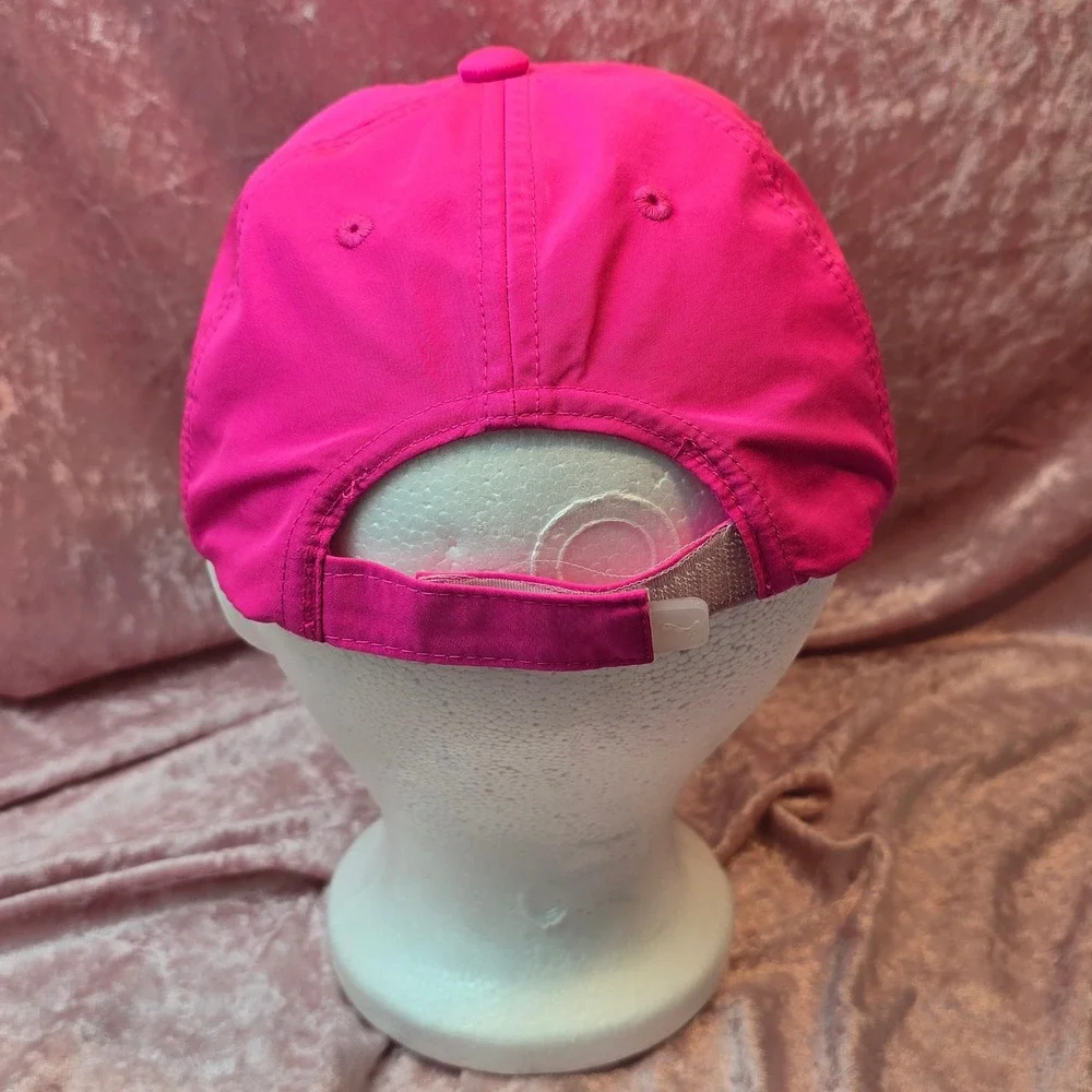 Puma Kids Hot Pink Navy Blue Athletic Baseball Cap Adjustable Hat